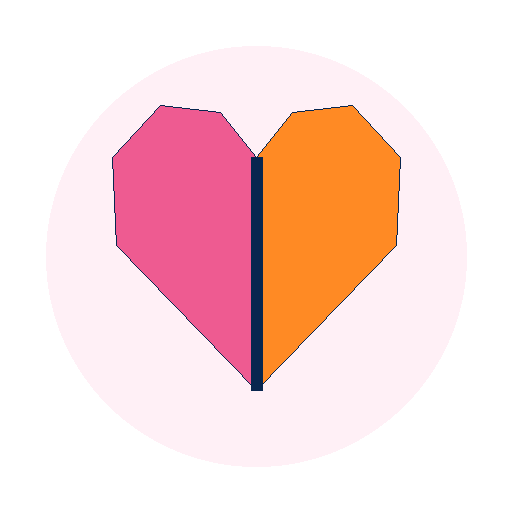Zwei verbundene Herzen für Liebe und Partnerschaft