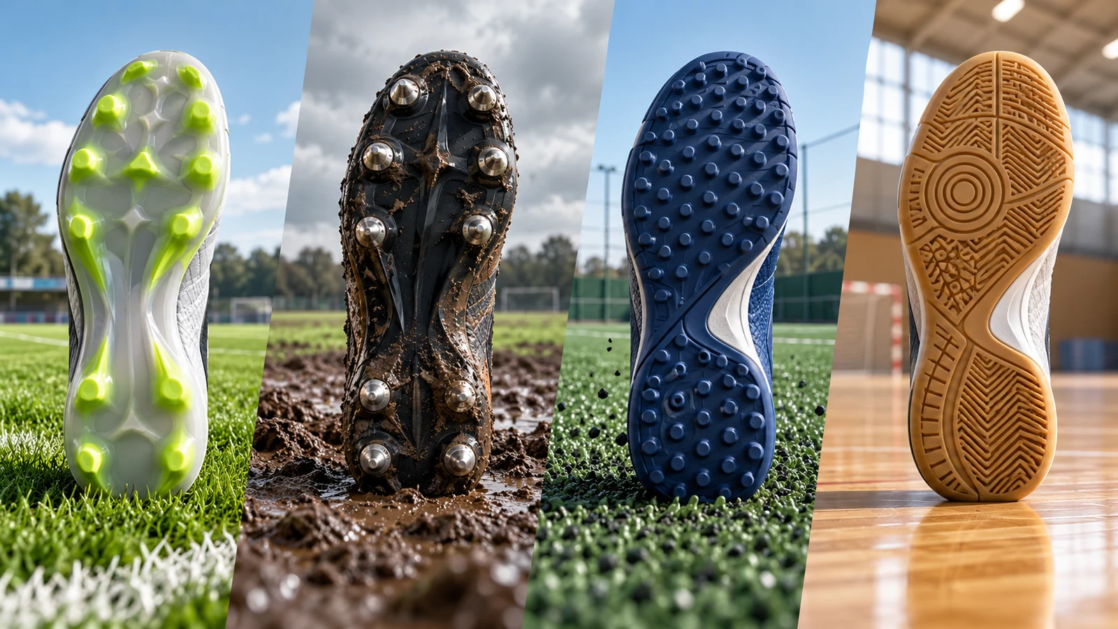 Fußballschuhe auswählen – redaktionelles Titelbild